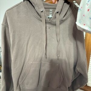 Calvin Klein Men's Taupe Hoodie Sweater